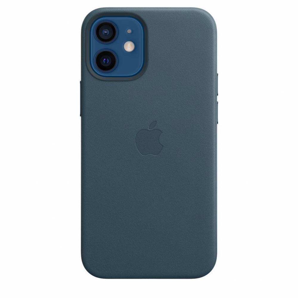 Met bloed bevlekt vice versa Additief iPhone 12 mini Leren hoesje met MagSafe Baltic Blue Apple kopen. Bestel in  onze Webshop - Steylemans