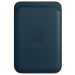 Apple Leren kaarthouder met MagSafe voor iPhone Baltisch blauw