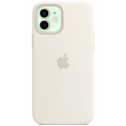 Siliconenhoesje MagSafe iPhone 12/12 Pro Wit 
