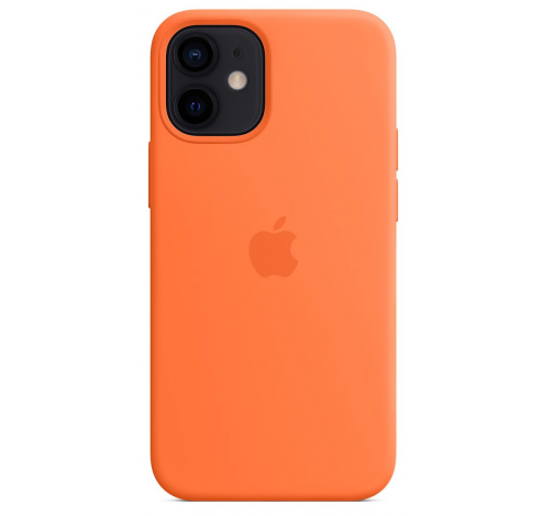 Siliconenhoesje met MagSafe voor iPhone 12 mini Kumquat   Apple