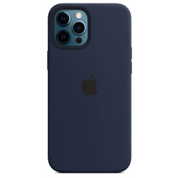 Siliconenhoesje met MagSafe voor iPhone 12 Pro Max Donkermarineblauw Apple