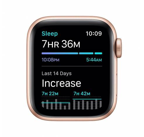 Apple Watch SE GPS + Cellular 44mm Gold Aluminium Case with Pink Sand Sport Band - Regular  Apple