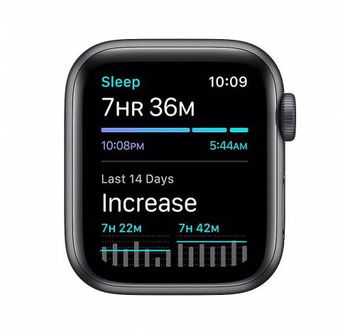 Apple Watch SE GPS + Cellular 44mm Space Gray Aluminium Case with Black Sport Band - Regular  Apple
