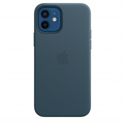 Étui en cuir|avec MagSafe pour iPhone 12 | 12 Pro - Bleu Baltique Apple