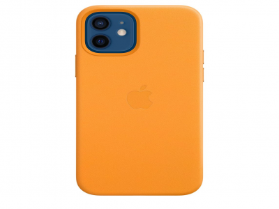 Leren hoesje met MagSafe voor iPhone 12 | iPhone 12 Pro - California Poppy