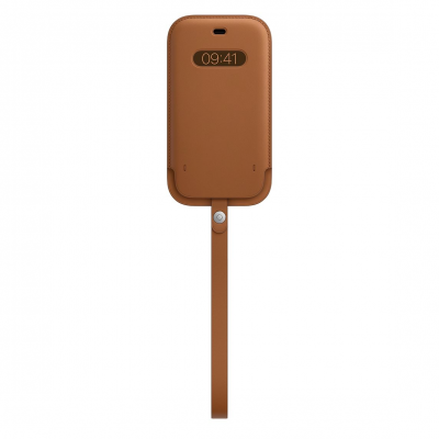 Pochette en cuir avec MagSafe pour iPhone 12 | 12 Pro - Brun alezan Apple