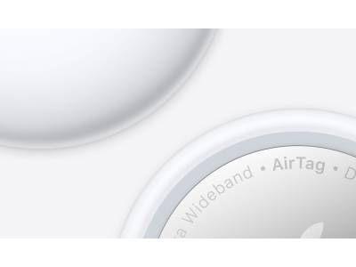 Apple AirTag Bluetooth Tracker - Silver (MX542AM/A) 4 Pack