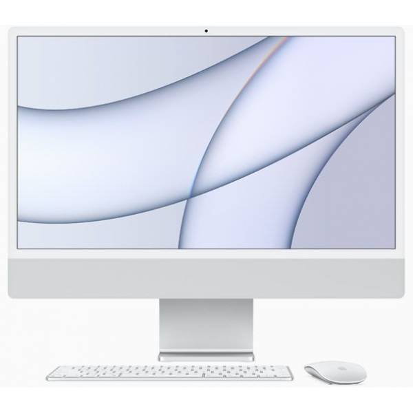Apple Desktop 24-inch iMac Retina 4.5K display M1 chip 8core CPU 8core GPU 256GB Silver