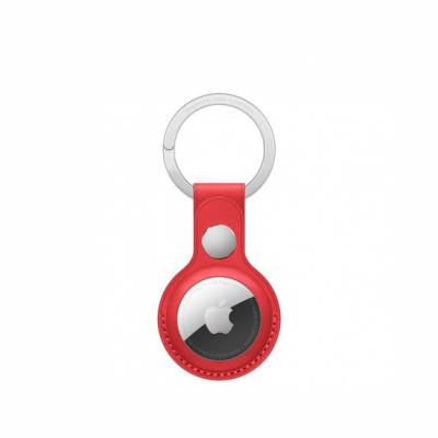Leren AirTag sleutelhanger (PRODUCT)RED Apple