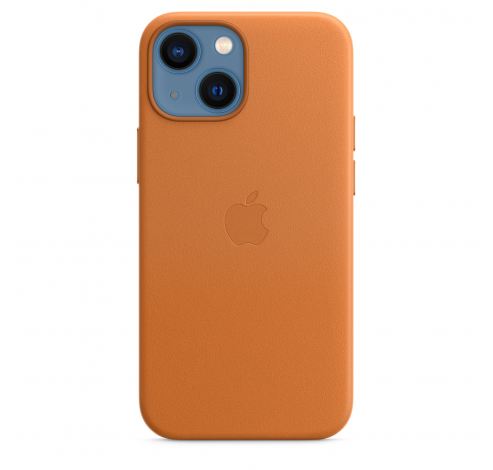 Coque en cuir avec MagSafe pour iPhone 13 mini - Ocre  Apple