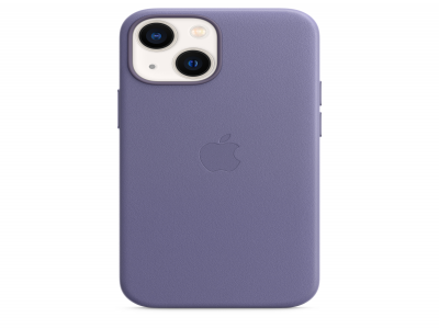 Leren hoesje met MagSafe voor iPhone 13 mini - Blauweregen