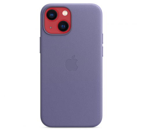 Leren hoesje met MagSafe voor iPhone 13 mini - Blauweregen  Apple
