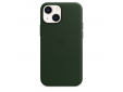 Coque en cuir avec MagSafe pour iPhone 13 mini - Vert séquoia