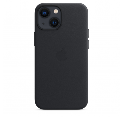 Coque en cuir avec MagSafe pour iPhone 13 mini - Minuit  Apple