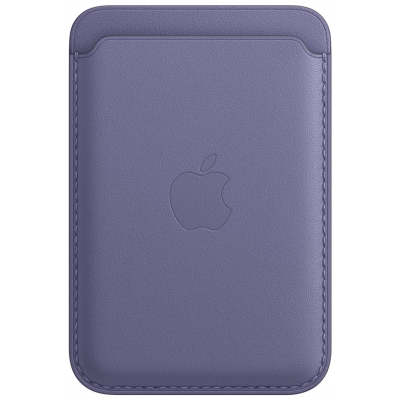 Porte-cartes en cuir avec MagSafe pour iPhone - Glycine Apple