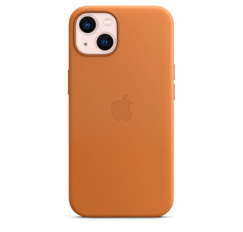 Coque en cuir avec MagSafe pour iPhone 13 - Ocre  Apple