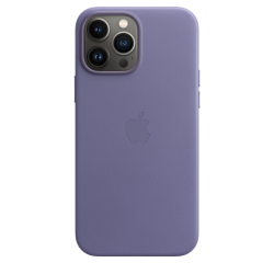 Leren hoesje met MagSafe voor iPhone 13 Pro Max - Blauweregen Apple