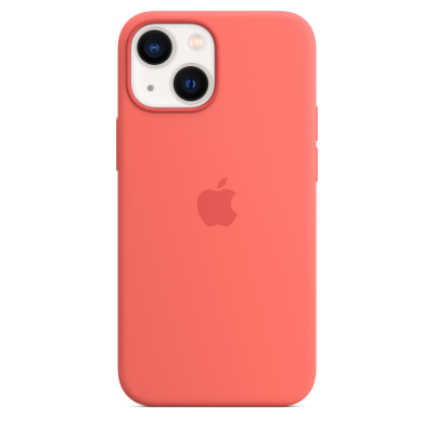 Coque en silicone avec MagSafe pour iPhone 13 mini - Pomelo rose Apple