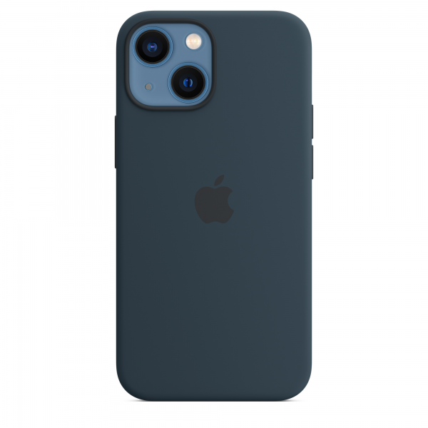 Siliconenhoesje met MagSafe voor iPhone 13 mini - Abyss-blauw 