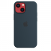 Siliconenhoesje met MagSafe voor iPhone 13 mini - Abyss-blauw 