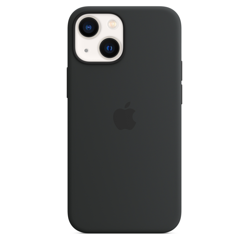 Apple Smartphonehoesje Siliconenhoesje met MagSafe voor iPhone 13 mini - Middernacht