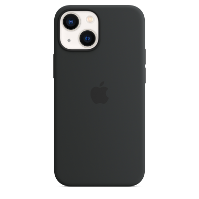 Siliconenhoesje met MagSafe voor iPhone 13 mini - Middernacht Apple