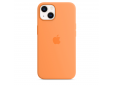 Coque en silicone avec MagSafe pour iPhone 13 - Orangé