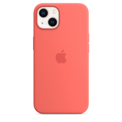Coque en silicone avec MagSafe pour iPhone 13 - Pomelo rose Apple