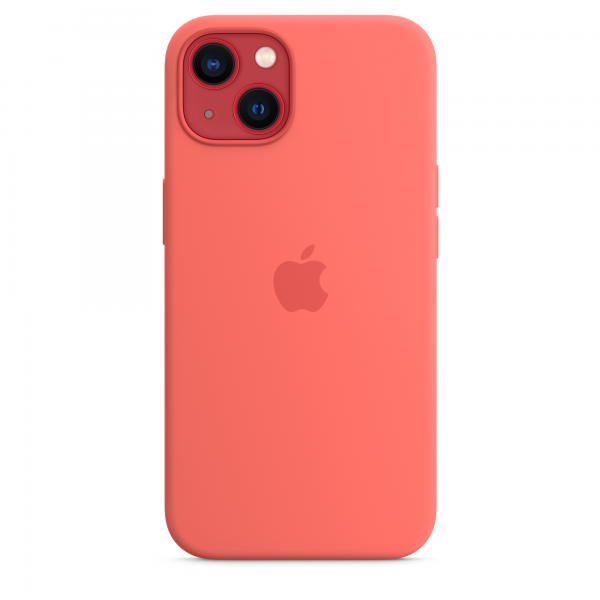 Siliconenhoesje met MagSafe voor iPhone 13 - Pomelo 
