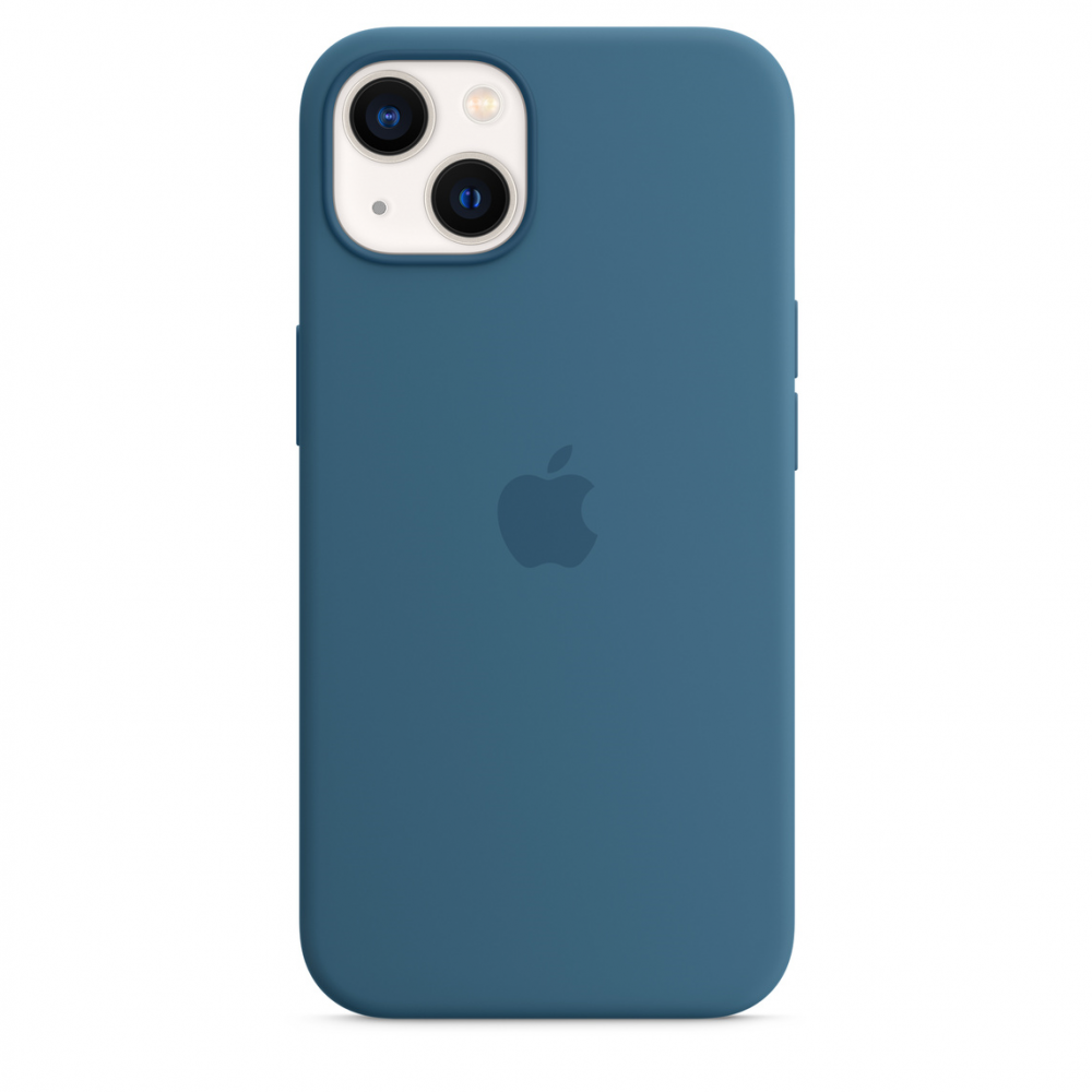Apple Smartphonehoesje Siliconenhoesje met MagSafe voor iPhone 13 - IJsblauw