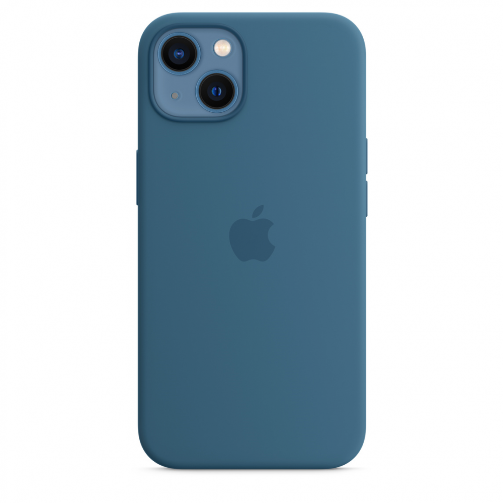 Apple Smartphonehoesje Siliconenhoesje met MagSafe voor iPhone 13 - IJsblauw
