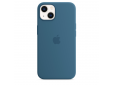 Coque en silicone avec MagSafe pour iPhone 13 - Bleu clair