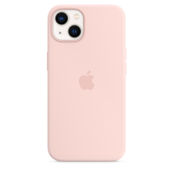 Coque en silicone avec MagSafe pour iPhone 13 - Rose craie Apple