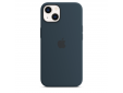 Coque en silicone avec MagSafe pour iPhone 13 - Bleu abysse