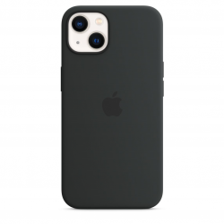 Coque en silicone avec MagSafe pour iPhone 13 - Minuit Apple
