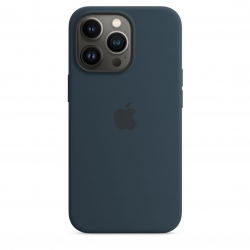 Coque en silicone avec MagSafe pour iPhone 13 Pro - Bleu abysse Apple