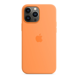 Siliconenhoesje met MagSafe voor iPhone 13 Pro Max - Okergeel Apple