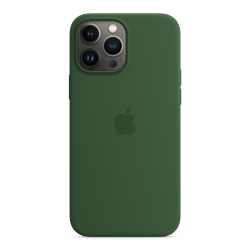 Coque en silicone avec MagSafe pour iPhone 13 Pro Max - Trèfle Apple