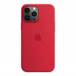 Siliconenhoesje met MagSafe voor iPhone 13 Pro Max - (PRODUCT)RED Apple