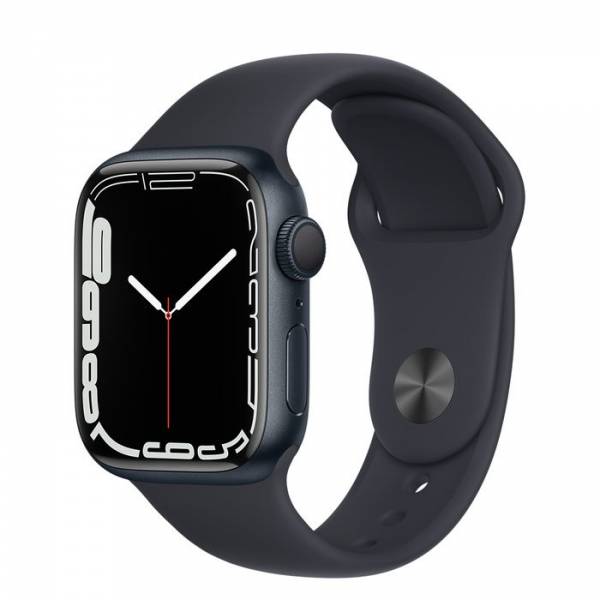 Apple Watch Series 7 GPS + Cellular 41mm inktblauw aluminium met Sportband Middernacht Regular Apple Watch Series 7 GPS + Cellular 41mm inktblauw aluminium met Sportband Middernacht Regular