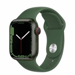Apple Apple Watch Series 7 GPS 41mm groen Aluminium met Sportband Klaver Regular