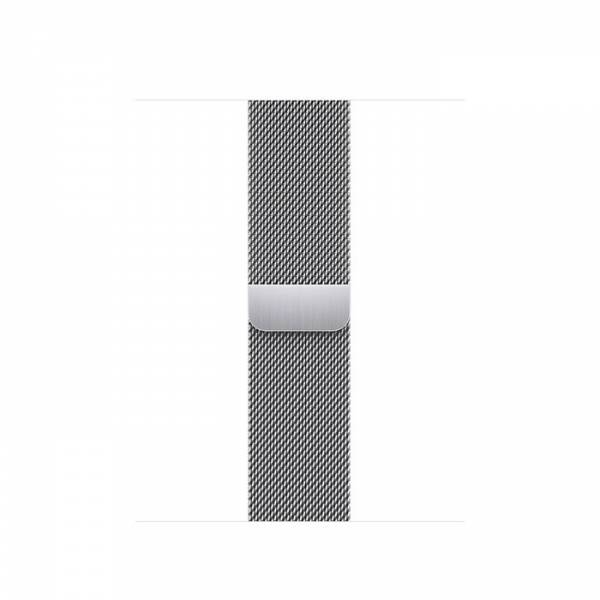 Apple Watch Series 7 GPS + Cellular 41mm Zilver Roestvrij Staal met Milanees Bandje Zilver Apple Watch Series 7 GPS + Cellular 41mm Zilver Roestvrij Staal met Milanees Bandje Zilver