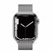 Apple Watch Series 7 GPS + Cellular 41mm Zilver Roestvrij Staal met Milanees Bandje Zilver Apple Watch Series 7 GPS + Cellular 41mm Zilver Roestvrij Staal met Milanees Bandje Zilver