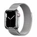 Apple Watch Series 7 GPS + Cellular 41mm Zilver Roestvrij Staal met Milanees Bandje Zilver Apple Watch Series 7 GPS + Cellular 41mm Zilver Roestvrij Staal met Milanees Bandje Zilver