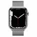Apple Watch Series 7 GPS + Cellular 45mm Zilver Roestvrij Staal met Milanees Bandje Zilver Apple Watch Series 7 GPS + Cellular 45mm Zilver Roestvrij Staal met Milanees Bandje Zilver