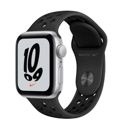 Apple Watch Nike SE GPS + Cellular, 40mm Space Grey Aluminium Case with Anthracite/Black Nike Sport Band - Regular 