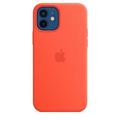 iPhone 12 | 12 Pro Silicone Case with MagSafe - Electric Orange Apple