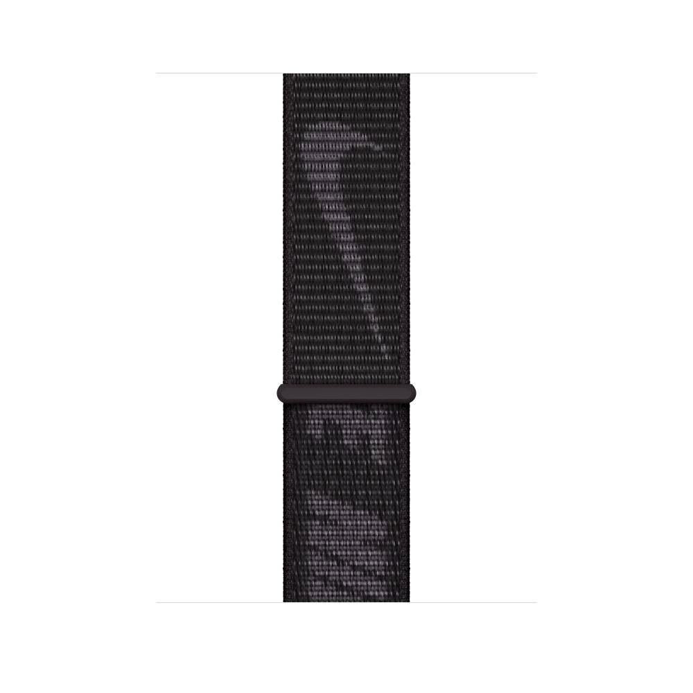 Apple Horlogebandje Geweven sportbandje van Nike - Zwart (45 mm)