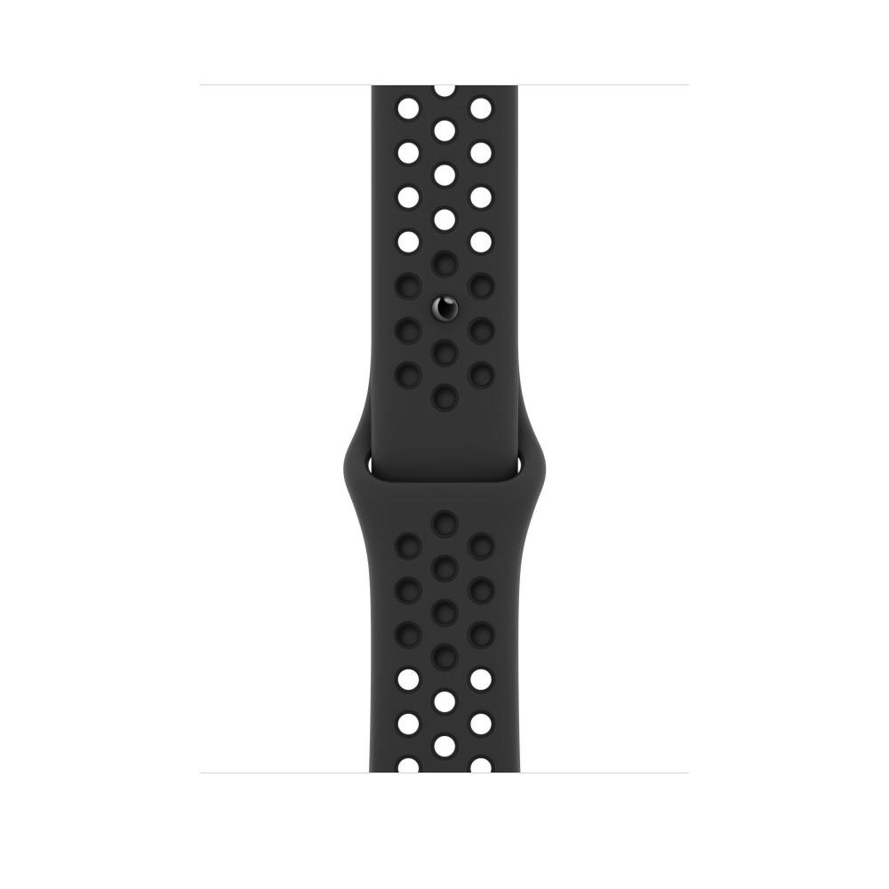 Apple Horlogebandje Sportbandje van Nike - Antraciet/zwart (45 mm)