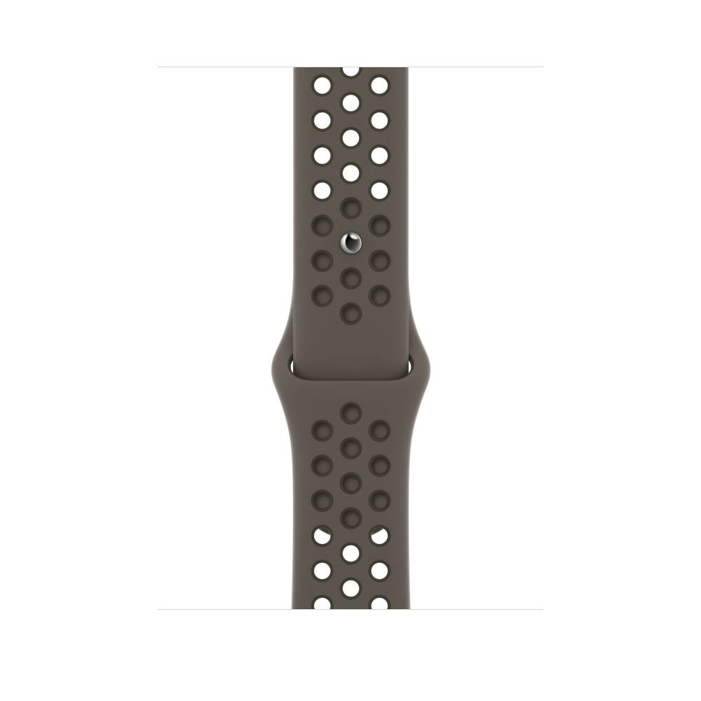 Apple Horlogebandje Sportbandje van Nike - Olive Gray/Cargo Khaki (45 mm)